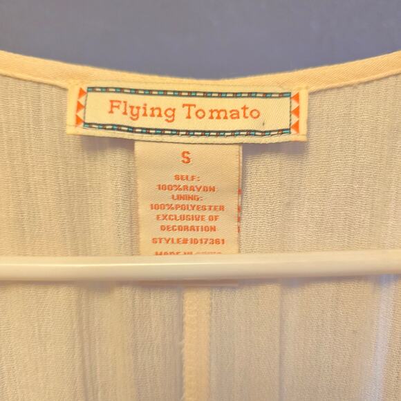 Flying Tomato embroidered gauze midi dress size small Boho - Picture 5 of 5